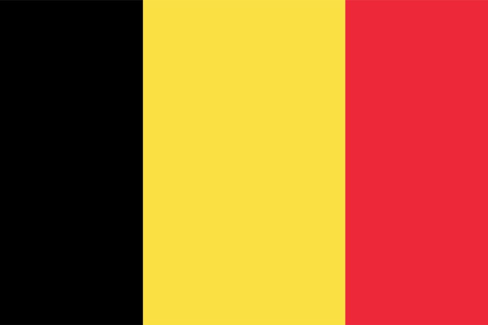 Illustration of Belgium flag